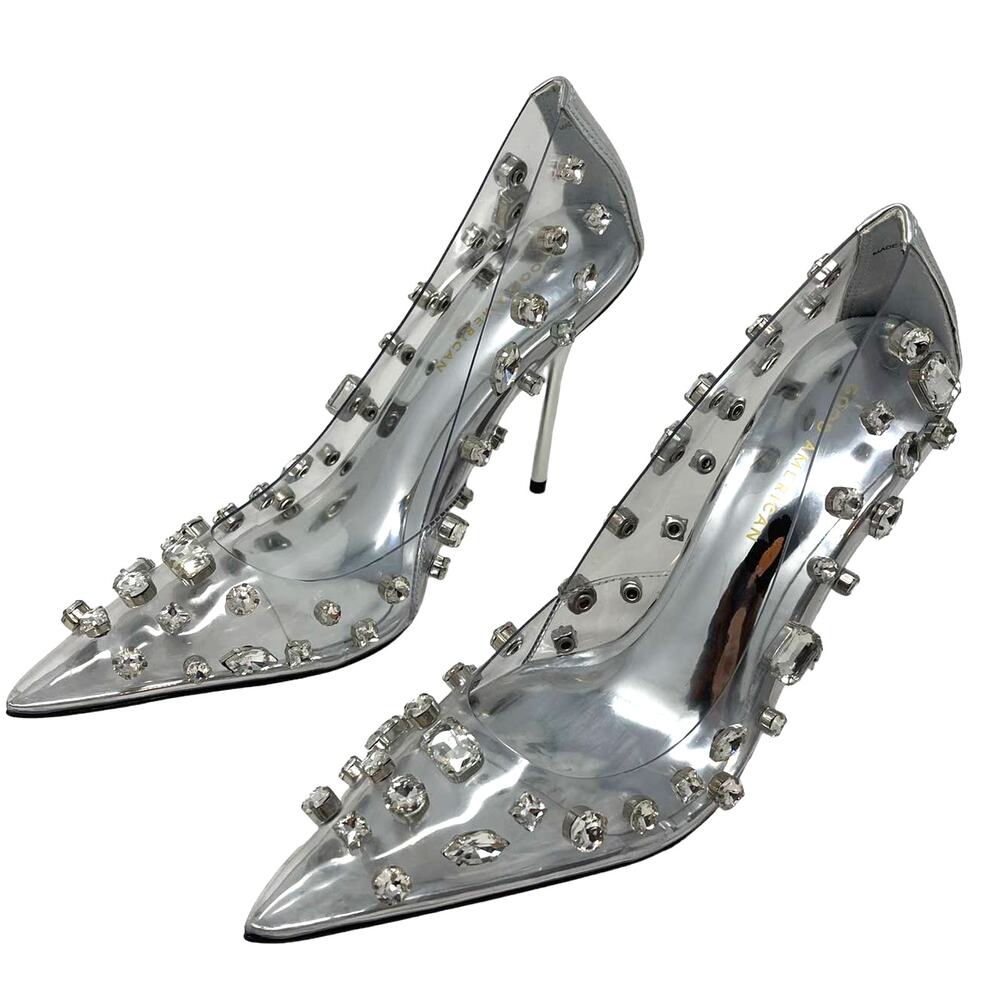 Good American Diamonds Forever Heels Size 10‎ Glass002 GSH008-X - Picture 10 of 12